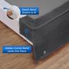 Dee's Collection Dark Gray Magic Bed Skirt King Size -18 Inch Drop Split Corner Magic Bedskirts -Microfiber Box Magic Bedskirts - Never Lift Your Mattress - Hotel Quality Magic Bed Skirt view 4