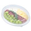 Restaurantware Oval Clear Plastic Ripple Dome Lid, 100 Pack view 2
