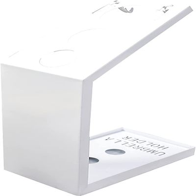 Umbrella Stand Rack Modern Iron Umbrella Stand Small Umbrella Holder Umbrella Organizer With 2 Hooks Umbrella Rack For Home Office Umbrella Holder for Cane ( Color : White , Size : 25*14.5*41.5cm )