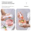 Betued Overnight Oats Containers with Lids, Oats Overnight, 600ML Overnight Oat Container, Overnight Oats Containers with Lid and Spoon PP Overnight Oats Jars Storage Container (White) view 3