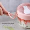 Betued Overnight Oats Containers with Lids, Oats Overnight, 600ML Overnight Oat Container, Overnight Oats Containers with Lid and Spoon PP Overnight Oats Jars Storage Container (White) view 4