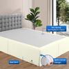 Dee's Collection Ivory Magic Bed Skirt Cal King Size -22 Inch Drop Split Corner Magic Bedskirts -Microfiber Box Magic Bedskirts -Never Lift Your Mattress - Hotel Quality Magic Bed Skirt view 2