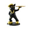 AOPPLSOT French Bulldog Tray Decoration Statue, Cool Bulldog Key Bowl, Table Decoration, Jewelry Storage Box Key Bowl, Resin,Black b view 1