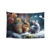 Baxozud very cute rabbits Home decoration,Tapestry Psychedelic Tapestry Wall hanging Bedding Tapestry view 1