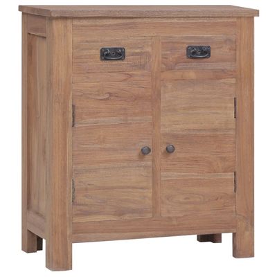 WEHUOSIF Sideboard,Living Storage Cabinets,Entry Table,Hall Cabinets, Buffet Lockers, Console Table, with 2 Drawers and 2 Doors,for Hallway, Entryway or Living Room,25.6"x11.8"x29.5" Solid Teak Wood