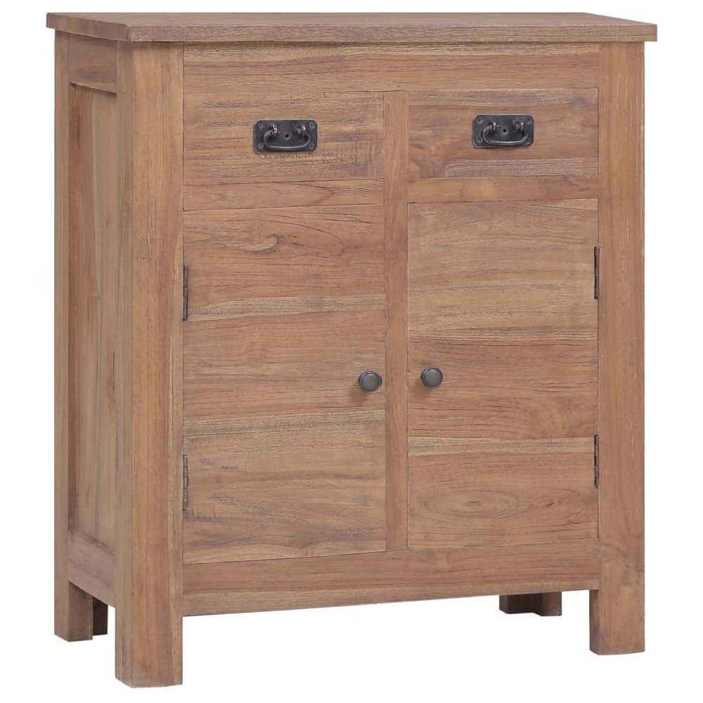 WEHUOSIF Sideboard,Living Storage Cabinets,Entry Table,Hall Cabinets, Buffet Lockers, Console Table, with 2 Drawers and 2 Doors,for Hallway, Entryway or Living Room,25.6"x11.8"x29.5" Solid Teak Wood