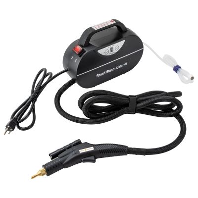 1800W Steam Cleaner High Pressure High Temperature Steam Cleaning Machine Multifunction Handheld Steam Cleaning for Kitchen Car Stoves Windows Floors,Long Hose (Black)