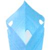 AGALUS 100PCS Translucent Window Colored Woven Design Flat Zip Seal Packaging Bags with Butterfly Hang-Hole (Blue) view 2