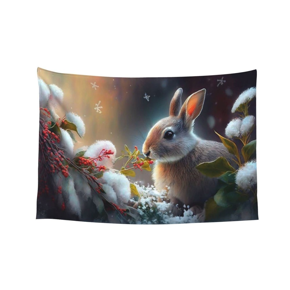 Baxozud very cute rabbits Home decoration,Tapestry Psychedelic Tapestry Wall hanging Bedding Tapestry