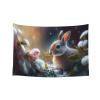 Baxozud very cute rabbits Home decoration,Tapestry Psychedelic Tapestry Wall hanging Bedding Tapestry view 1