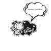 Customized Name Baby On Board Sign Car Stickers Reflective Kids On Board Stickers for Car Windows -Vesvory Angel Baby in Car Baby Safety Warning Sign(White) view 2