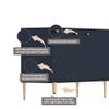 Boyle Living Sideboard with 2-Door Accent Cabinet and 3 Drawer Cabinet for Living Room, Hallway, Entryway or Kitchen (Blue) view 3