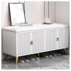 Changing Shoe Stool Home Porch Shoe Cabinet Padded Bench Nordic Modern Minimalist Shoe Changing Stool Collapsed Cloakroom Sofa Stool Modern Shoe Changing Stool 120 * 30 * 50cm,A view 1