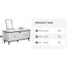 Changing Shoe Stool Home Porch Shoe Cabinet Padded Bench Nordic Modern Minimalist Shoe Changing Stool Collapsed Cloakroom Sofa Stool Modern Shoe Changing Stool 120 * 30 * 50cm,A view 2