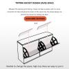 Upholstered Footstool Nordic Shoe Changing Stool Home Shoe Cabinet Soft Bag Cushion Solid Wood Shoe Cabinet Storage Shoe Rack Upholstered Sofa Stool 100 * 24 * 50cm,Black view 4