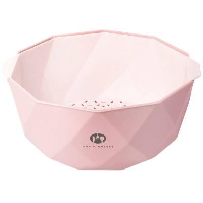 VOGMAR Double-Layer Vegetable Washing Basket Plastic Drain Basket Living Room Home Washing Fruit Plate Kitchen Fruit Basket Storage Basket