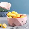 VOGMAR Double-Layer Vegetable Washing Basket Plastic Drain Basket Living Room Home Washing Fruit Plate Kitchen Fruit Basket Storage Basket view 3