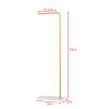 Smlttel Metal Gold Coat Racks, Standing Coat Rack with Heavy Base, Modern Coat Tree with Crossbar and 3 Hooks, Entryway Coat Racks for Handbags, Clothing.(59inch) view 3