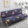FIBITA Armless Sofa Bed Cover 3 Seater Stretch Printing Couch Sofa Slipcover Polyester Non-Slip Futon Sofa Cover Protector fits Folding Sofa Bed Without Armrests (Color : #36, Size : 190-210cm) view 1