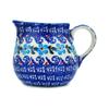 Polmedia Polish Pottery Pitcher UNIKAT - Beach At Sunset Pattern Handmade in Boleslawiec Poland + Certificate of Authenticity view 3