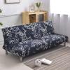 FIBITA Armless Sofa Bed Cover 3 Seater Stretch Printing Couch Sofa Slipcover Polyester Non-Slip Futon Sofa Cover Protector fits Folding Sofa Bed Without Armrests (Color : #21, Size : 190-210cm) view 1