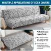 FIBITA Armless Sofa Bed Cover 3 Seater Stretch Printing Couch Sofa Slipcover Polyester Non-Slip Futon Sofa Cover Protector fits Folding Sofa Bed Without Armrests (Color : #21, Size : 190-210cm) view 4
