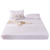 FCLDESHOP King Size Fitted Sheet,Fitted Single Sheet,5 Sides Waterproof Brushed Waterproof Fitted Sheet, Bedroom Hotel Solid Color Urine-Proof Mattress Cover Bedspread,Sky Blue,120 * 200cm+25cm view 2