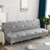 FIBITA Armless Sofa Bed Cover 3 Seater Stretch Printing Couch Sofa Slipcover Polyester Non-Slip Futon Sofa Cover Protector fits Folding Sofa Bed Without Armrests (Color : #2, Size : 190-210cm) view 1