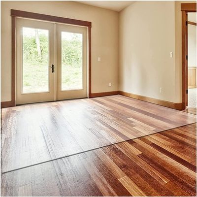 Clear Plastic Vinyl Rug Protector Cover Transparent Floor Protector Mat 80/100/120/140cm Wide, Wear-Resistant Clear Runner Rug for Table/Chair/Pet, Customizable Size ( Size : 60x90cm(2ftx2.9ft) )
