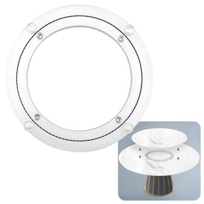 Heavy Duty Aluminium Alloy Rotating Bearing Turntable 5~40 Inch Lazy Susan Ball Bearing, Non-slip Silent Round Table Turntable Base Bearing, With Silicone Cushion