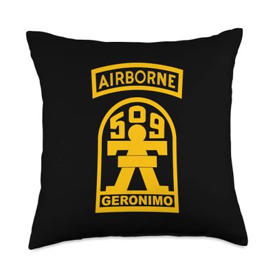 509th Airborne Parachute Infantry Regiment Paratrooper Throw Pillow