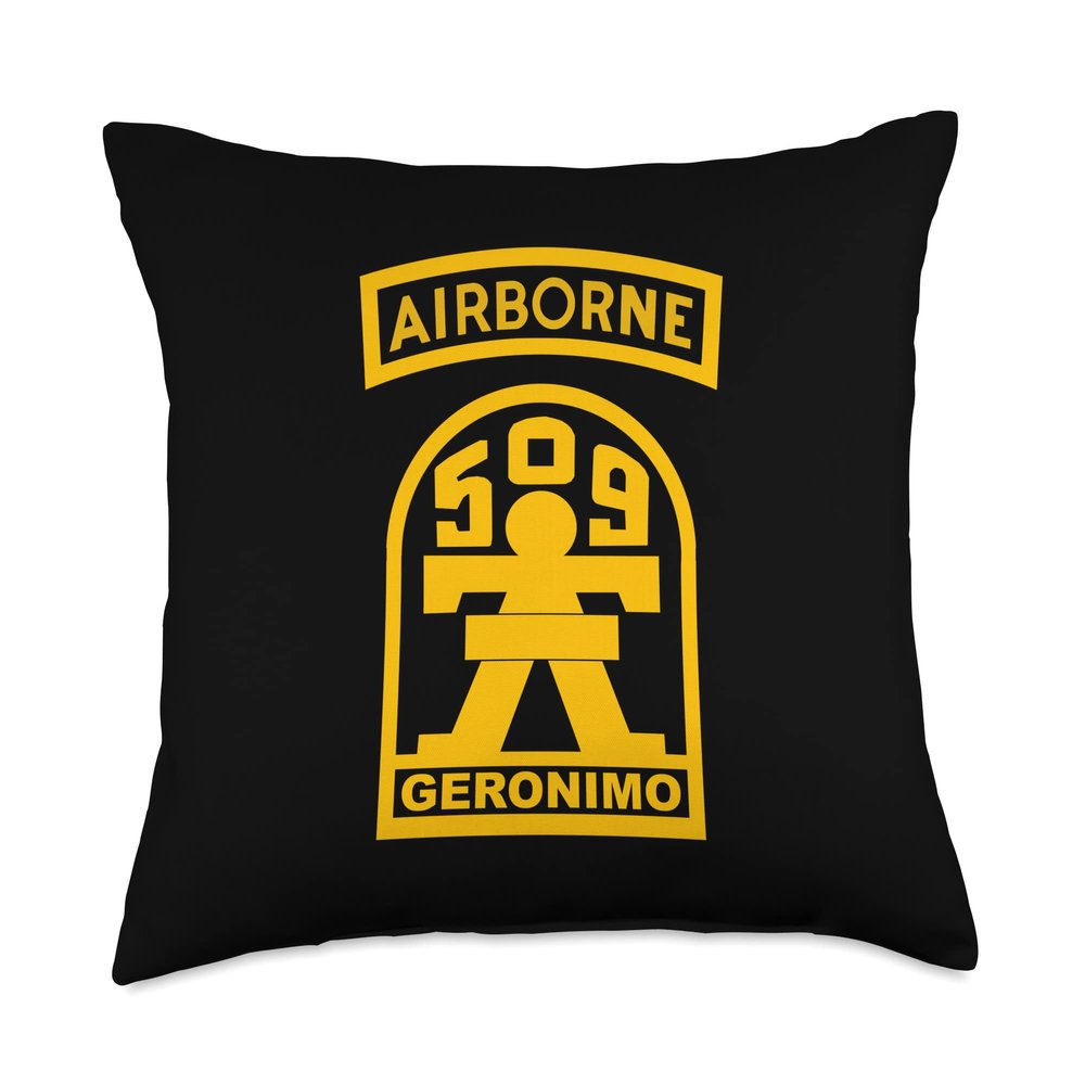 509th Airborne Parachute Infantry Regiment Paratrooper Throw Pillow