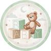Teddy Bear Themed Baby Shower Party Supplies | Includes Paper Plates and Napkins for 8 People view 2