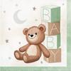 Teddy Bear Themed Baby Shower Party Supplies | Includes Paper Plates and Napkins for 8 People view 4