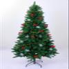 6 ft Artificial Christmas Tree Green, Fake Christmas Tree with Skirt Snowflakes Bow Golden Rattan, PVC Xmas Tree Unlit Xmas Tree for Holiday Decor for Home Office Party Holiday view 2