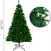 6 ft Artificial Christmas Tree Green, Fake Christmas Tree with Skirt Snowflakes Bow Golden Rattan, PVC Xmas Tree Unlit Xmas Tree for Holiday Decor for Home Office Party Holiday view 3