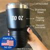 This Momy Is Dancing Like A Boss Tumbler Funny Gift Idea Family Present Insulated Cup With Lid Black 30 Oz view 2
