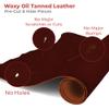 European Leather Work Oil Tanned Waxy Finish Leather 5-6 oz (2-2.4mm) Belts Size: 10"x84" (25.4x213 cm) | Burgundy Color | Natural Grass Fed Full Grain Cowhide Straps, Strips, Knife Sheaths, Boots view 4