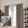 Umbra Twilight Double Curtain Rod Set  Wrap Around Design Ideal for Blackout or Room Darkening Panels, 30 to 84 Inches, Black view 2