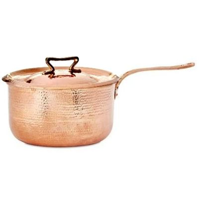 Copper Saucepan 4.4 Qt with Standard Lid
