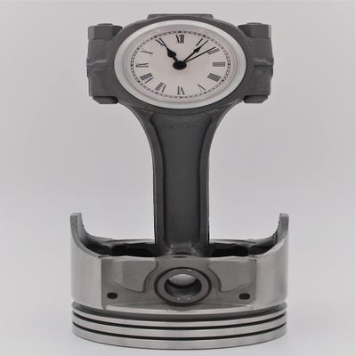 Automotive Piston Clock, Car Guy Gifts For Men, Gift For Car Guys, Piston Art, Automotive Decor, Desk Engine Car Clock (Other Color Ring (please message to specifiy), Patina Finish, Roman Numerals)
