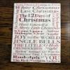 IHR Ideal Home Range Dinner Napkins Disposable 3-Ply Paper Hand Towels, 8.5" x 4.5", Christmas Songs, 16-Count view 3