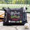 Handance Personalized Baseball Mom Tote Bag Custom Softball Mom Lightweight Tote Bag with Zipper Sports Mom Gift (Style 2) view 3