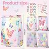 XJLANTTE Butterfly Party Gift Pack - 40 Pcs Goodie Bags with Stickers, Colored Paper Treat Bags for Kids Birthday Parties view 2