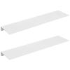Danpoo White Floating Shelves for Wall Storage, Metal Wall Shelves for Living Room, Bathroom, Kitchen, 20 Long Display Shelves for Collectibles(2 PCS) view 1