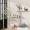 Danpoo White Floating Shelves for Wall Storage, Metal Wall Shelves for Living Room, Bathroom, Kitchen, 20 Long Display Shelves for Collectibles(2 PCS) view 2