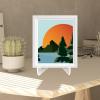 STOBAZA 2pcs Acrylic Easel Stand Transparent Plate Display Holder for Artwork Picture Frames and Decorative Dish for Kitchen Dining Room and Cabinet Showcase view 2