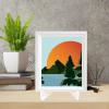 STOBAZA 2pcs Acrylic Easel Stand Transparent Plate Display Holder for Artwork Picture Frames and Decorative Dish for Kitchen Dining Room and Cabinet Showcase view 4