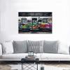 Funny Banksy Graffiti Street Wall Art Canvas Paintings Graffiti Bus Subway Artwork Modern Home Office Wall Decoration Pictures HD Print Wooden Framed Ready to Hang-44x28 inches view 3