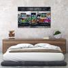 Funny Banksy Graffiti Street Wall Art Canvas Paintings Graffiti Bus Subway Artwork Modern Home Office Wall Decoration Pictures HD Print Wooden Framed Ready to Hang-44x28 inches view 4